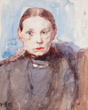 Vanha nainen, Anna Richter by Venny Soldan-Brofeldt Oil Painting