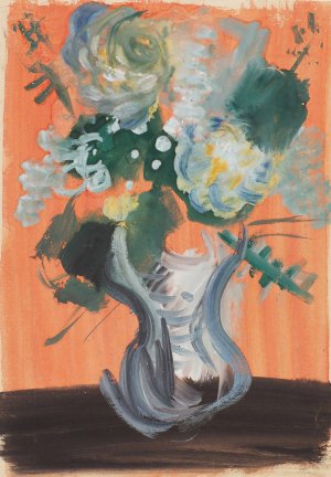 Bouquet of Flowers by Vera Mikhailovna Ermolaeva Oil Painting