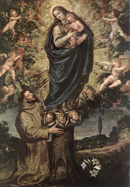 Main Product Photo of Vision of St Francis of Assisi Painting by Vicente Carducho