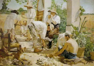 Escena Costumbrista by Vicente Castell Domenech Oil Painting