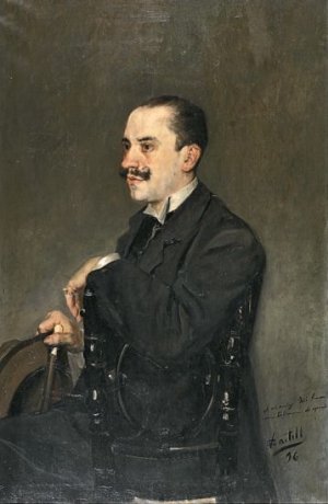Retrato de Hombre by Vicente Castell Domenech Oil Painting