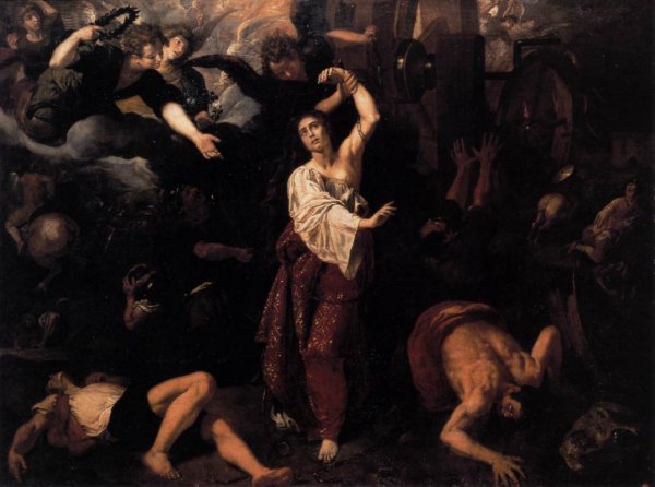 Main Product Photo of The Martyrdom of St Catherine of Alexandria Painting by Vicente Castello