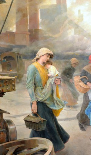 Ensueno o Virgen Obrera by Vicente Cutanda Toraya Oil Painting