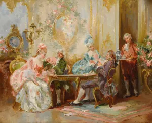 Her Best Hand by Vicente Garcia De Paredes Oil Painting
