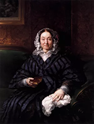 Portrait of Dona Francisca de la Gandara by Vicente Lopez y Portana - Oil Painting Reproduction
