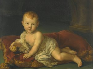 Portrait Of Isabel De Borbon, Infanta of Spain by Vicente Lopez Portana Oil Painting
