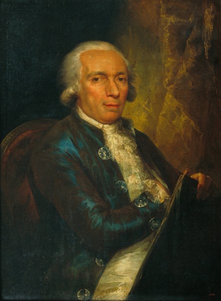Portrait of the Engraver Pasqual Pere Moles, first director of the Escola de Llotja  by Vicente Lopez Portana - Hand-Painted Oil Painting Reproduction