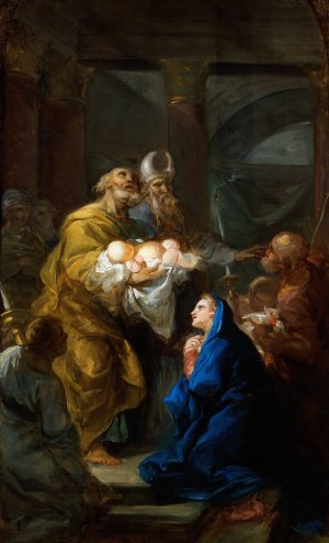 Presentation of Christ in the Temple by Vicente Lopez Portana Oil Painting