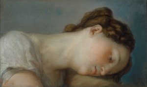 Woman's Head by Vicente Lopez Portana Oil Painting
