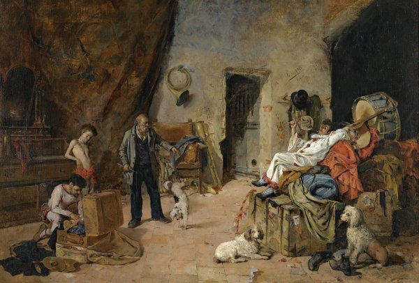 Circenses  by Vicente March Marco - Hand-Painted Oil Painting Reproduction