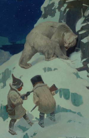 Tommy Trot's Visit to Santa Claus by Victor Coleman Anderson Oil Painting