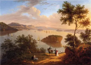 Passamaquoddy Bay, Maine painting by Victor Degrailly