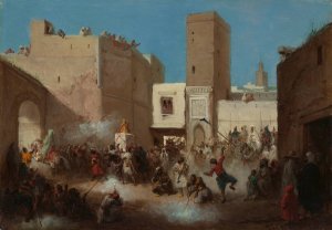 Wedding Procession by Victor Eeckhout Oil Painting