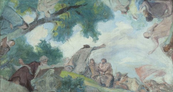 Les Sages  by Victor Emile Prouve - Hand-Painted Oil Painting Reproduction