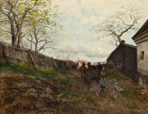 Spring Landscape by Victor Forssell Oil Painting
