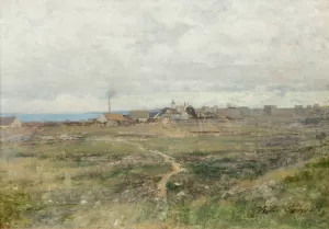 Utsikt mot Visby ringmur by Victor Forssell Oil Painting