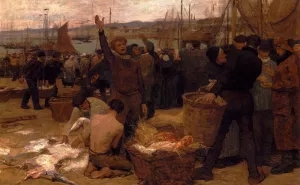 A Good Haul by Victor Gabriel Gilbert - Oil Painting Reproduction