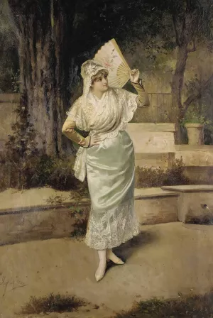 A Good Read by Victor Gabriel Gilbert Oil Painting