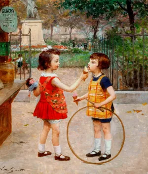 Glaces du jour by Victor Gabriel Gilbert Oil Painting