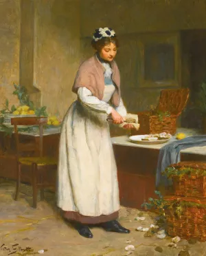 La Marchande D'huitres by Victor Gabriel Gilbert Oil Painting