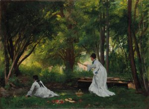 La Peche by Victor Gabriel Gilbert Oil Painting