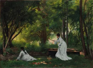 La Peche by Victor Gabriel Gilbert Oil Painting