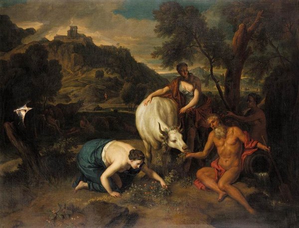 Io Recognised by Her Father by Victor Honore Janssens - Hand-Painted Oil Painting Reproduction