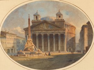 The Pantheon by Victor-Jean Nicolle Oil Painting