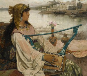 The Lyre by Victor Lagye Oil Painting
