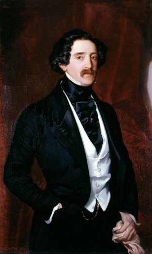 Portrait d'Edouard Caillard by Victor-Louis Mottez Oil Painting