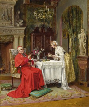 Refusing Coffee by Victor Marais-Milton Oil Painting