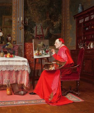 The Finishing Touches by Victor Marais-Milton Oil Painting