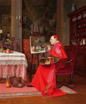 The Finishing Touches by Victor Marais-Milton Oil Painting