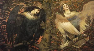Birds of Sorrow and Joy by Viktor Vasnetsov Oil Painting