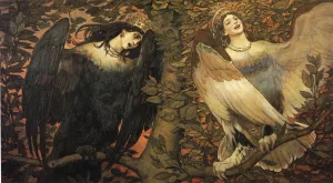 Birds of Sorrow and Joy painting by Viktor Vasnetsov