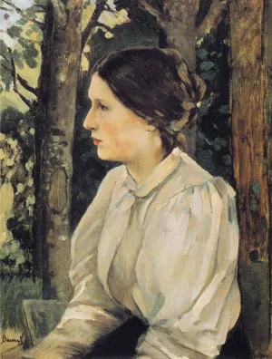 Portrait of Tatyana Vasnetsova, the Artist's Daughter painting by Viktor Vasnetsov