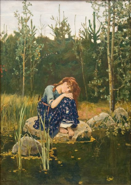 Main Product Photo of Akenushka Painting by Victor Mikhailovich Vasnetsov