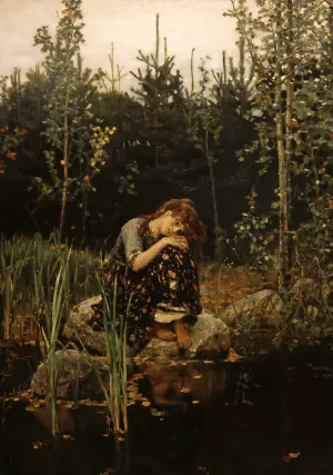 Alyonushka by Victor Mikhailovich Vasnetsov Oil Painting