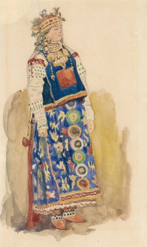 Kupava by Victor Mikhailovich Vasnetsov Oil Painting