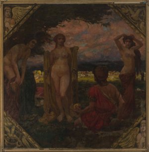 Judgement of Paris by Victor Muller Oil Painting