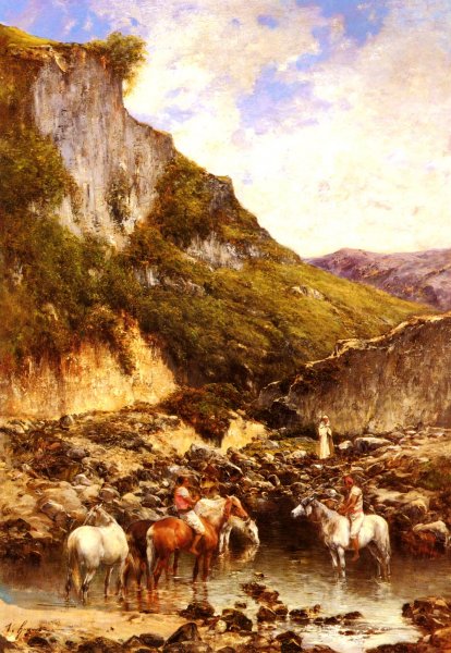 Main Product Photo of Le Ravin Noble Painting by Victor Pierre Huguet