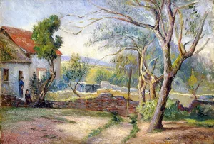 Cottage and Garden by Victor Vignon Oil Painting