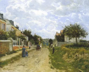 Entrance to a Village by Victor Vignon Oil Painting