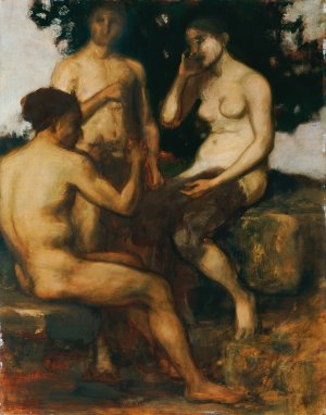 Figurale Komposition by Victor Zur Helle Oil Painting