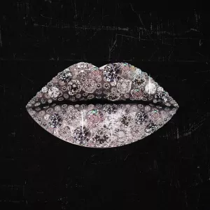 Glam Kiss IV Oil Painting by Victoria Barnes - Contemporary