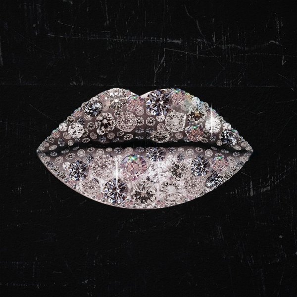 Main Product Photo of Glam Kiss IV Painting by Victoria Barnes