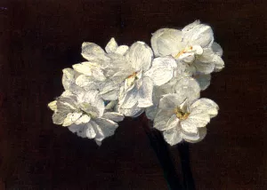 Bouquet de Narcisses by Victoria Dubourg Fantin-Latour Oil Painting