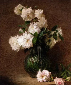 Vase de Fleurs by Victoria Dubourg Fantin-Latour Oil Painting
