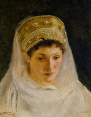 The Melancholy Bride Oil painting by Viktor Alexeevich Bobrov
