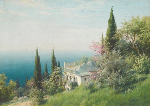 Crimean Landscape by Viktor Baturin - Hand-Painted Oil Painting Reproduction